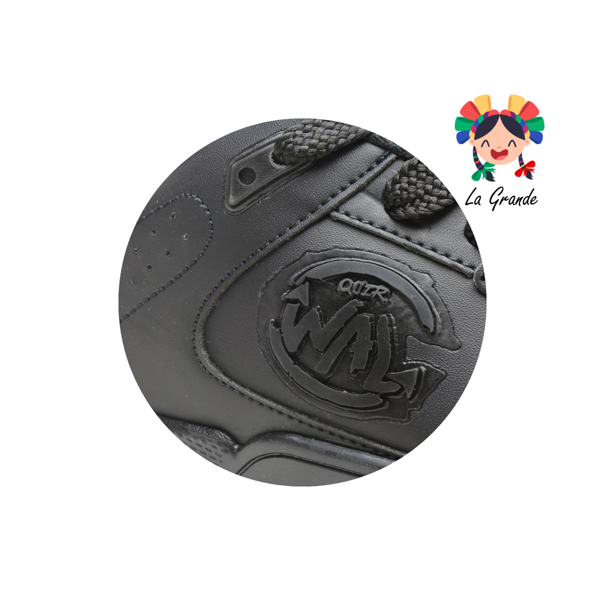 940 WALKQUIR Negro Negro Tenis Casual para Caballero