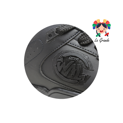 940 WALKQUIR Negro Negro Tenis Casual para Caballero