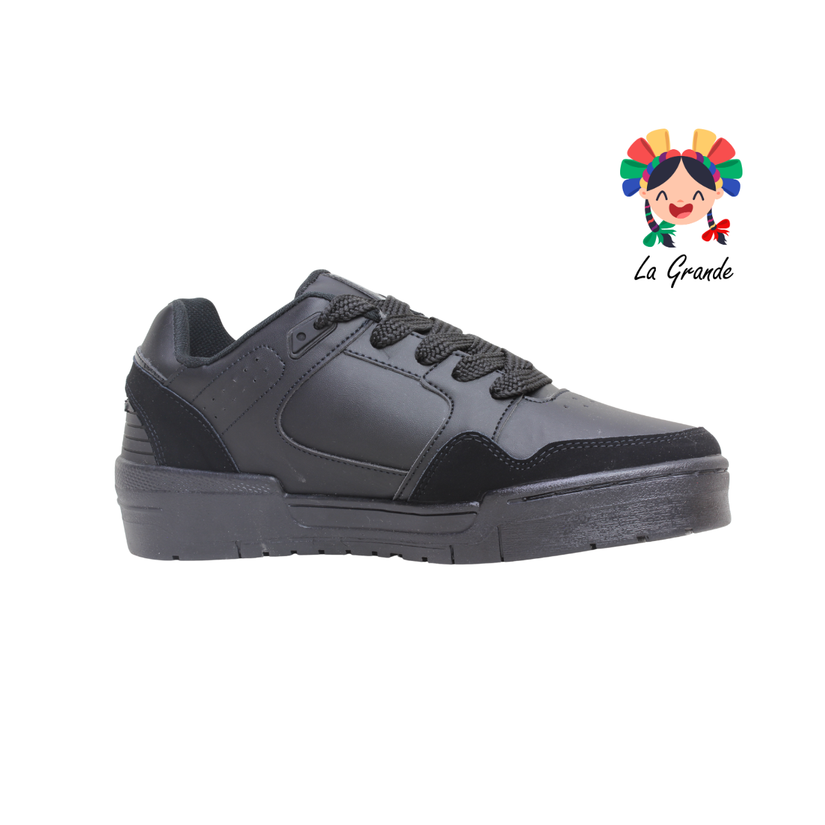 940 WALKQUIR Negro Negro Tenis Casual para Caballero