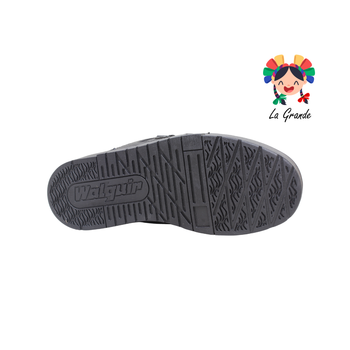 940 WALKQUIR Negro Negro Tenis Casual para Caballero