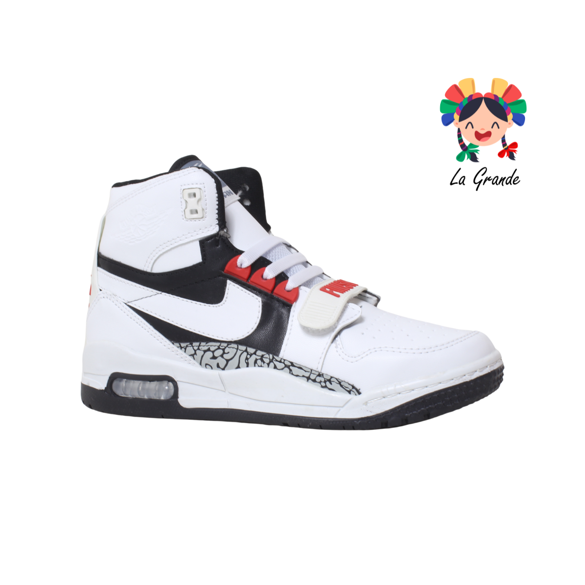 941 FINISH Bco Rojo Ngo Sintético Tenis Casual Urban para Joven y Caballero