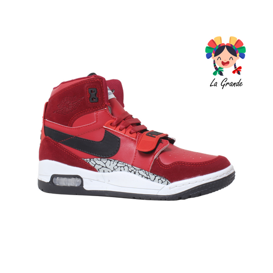 941 FINISH Rojo Negro Sint Tenis Casual Urban para Joven y Caballero