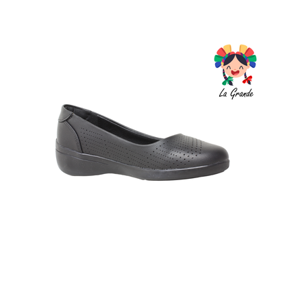9439 ETNIA Negro Piel Zapato Casual para Dama