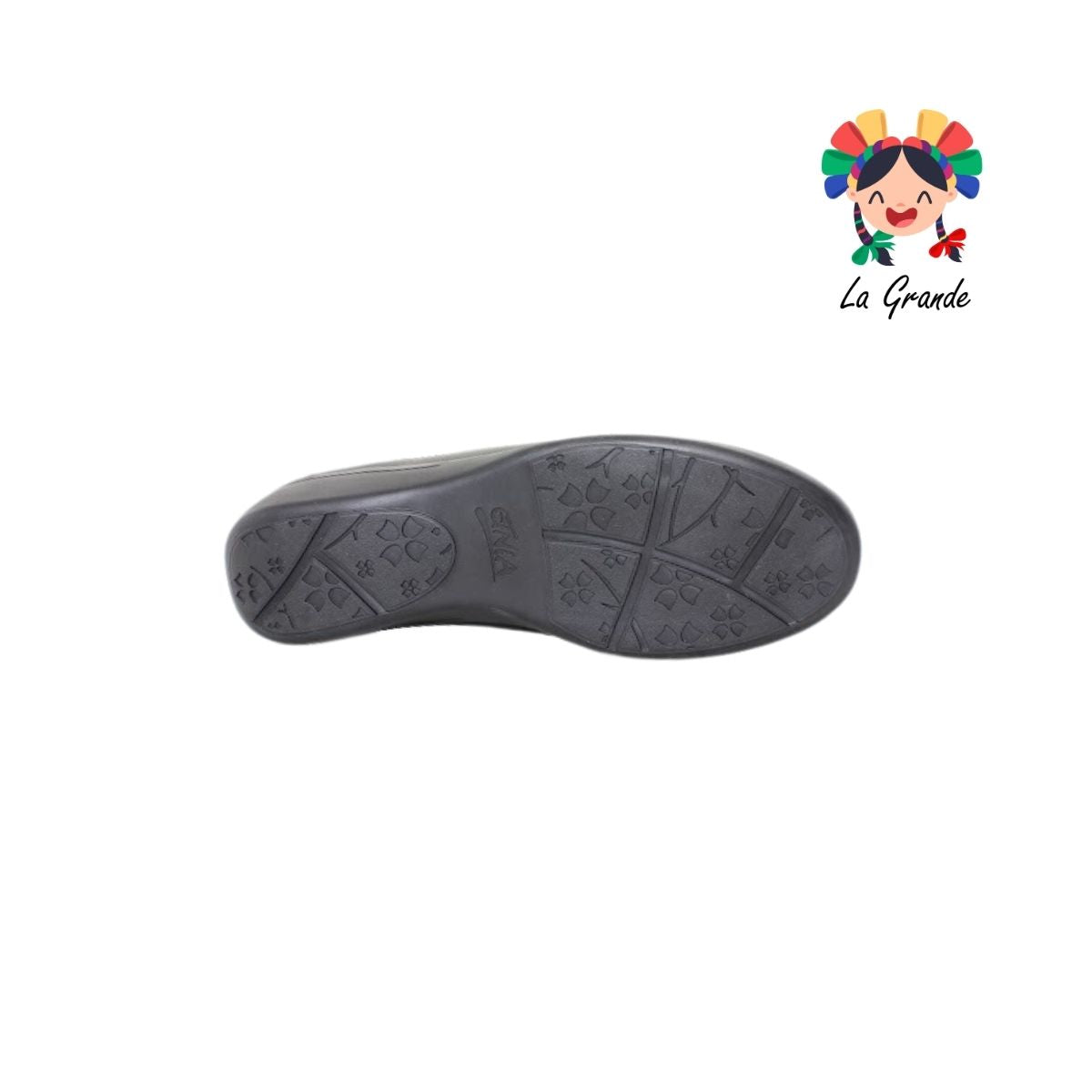 9434 ETNIA Negro Piel Zapato Casual para Dama