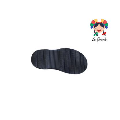 2259 CUSTOM Negro Rojo Napa Zapato Casual para Niño