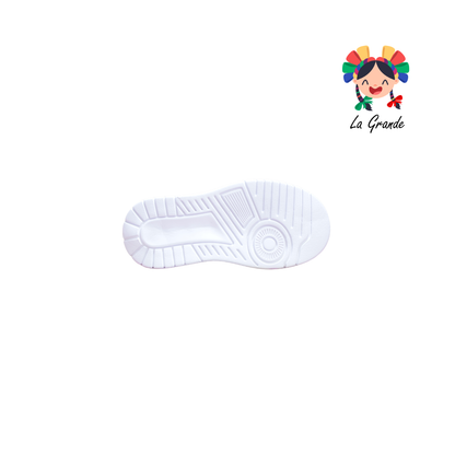 5000 TERRYBLITO Blanco Negro Tenis Casual para Niño