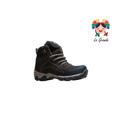3049 BODDY Chocolate Nobuck Bota de Montaña para Niño