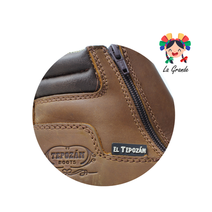 950 TEPOZAN Miel Atanado Bota Rodeo para Caballero