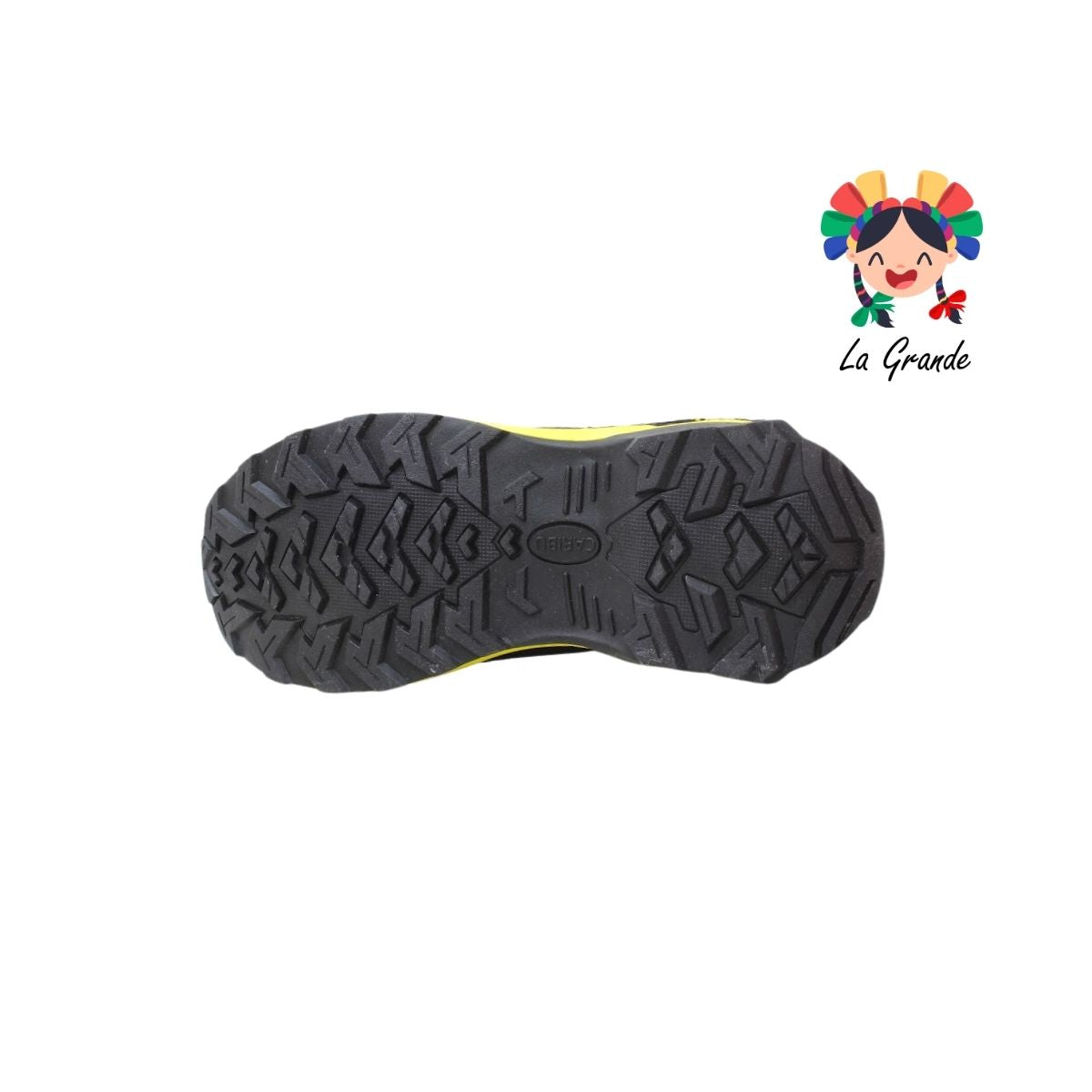 952-D CARIBU Negro Amarillo Bota Industrial con Casco para Dama y Jóven