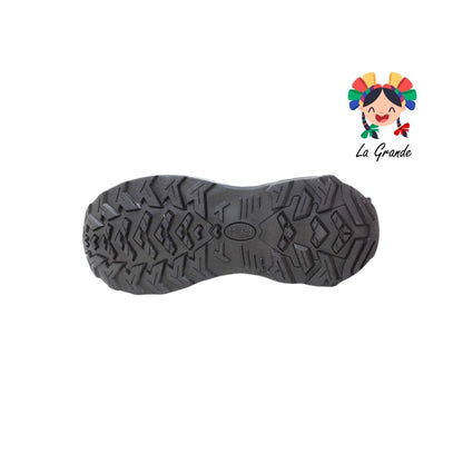 952-D CARIBU Negro Gris Bota Industrial con Casco para Dama y Jóven