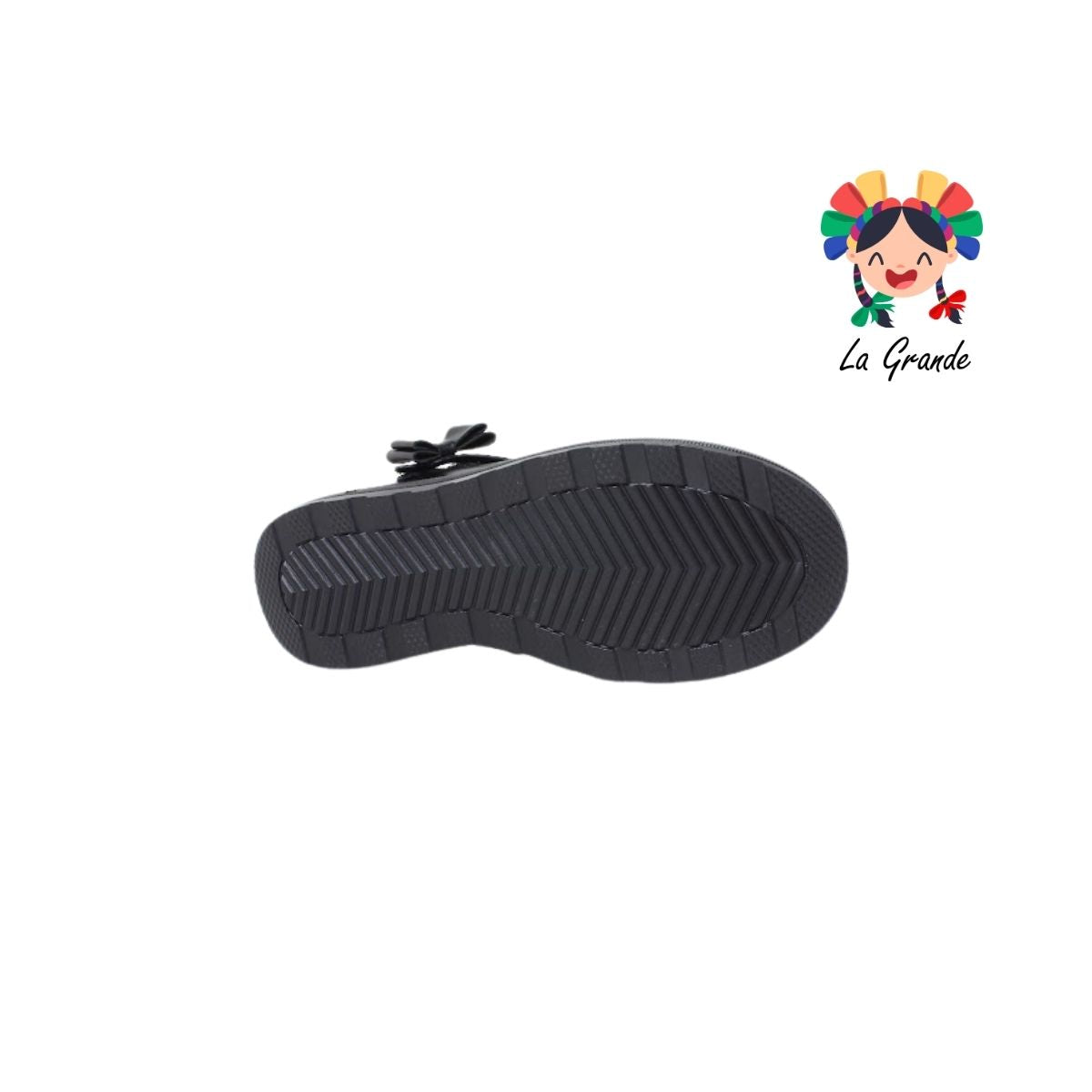 953 WIZZYZ Negro Piel Zapato Escolar para Dama