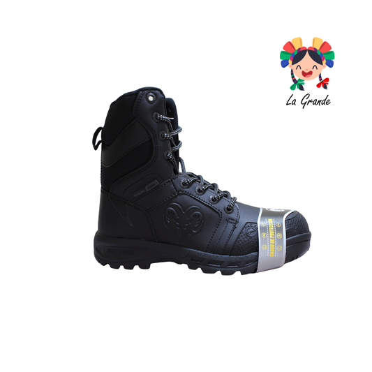 9575 RAM Negro Bota Biker con Casco para Caballero