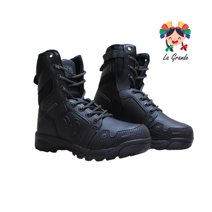 9575 RAM Negro Bota Biker con Casco para Caballero