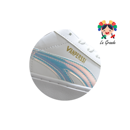 11500 VANPERSSI Bco Glass Bco Sint Tenis Casual para Dama