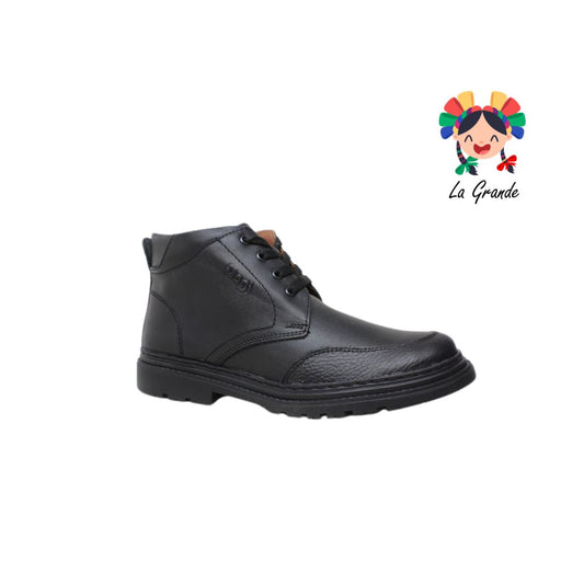 9702 DOGI Negro Piel Zapato Escolar para Joven