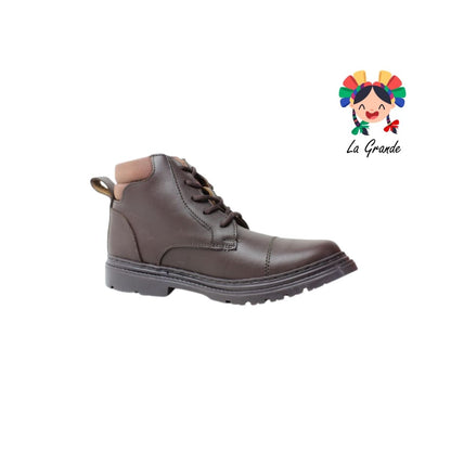 9712 DOGI Café Piel Bota Casual para Joven y Dama