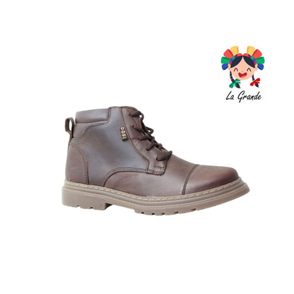 9712 DOGI Chocolate Piel Zapato Casual para Niño y Joven