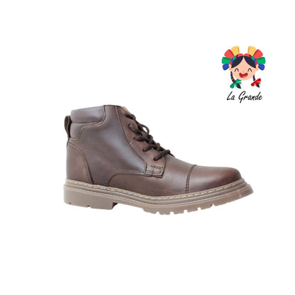 9712 DOGI Chocolate Piel Zapato Casual para Niño y Joven