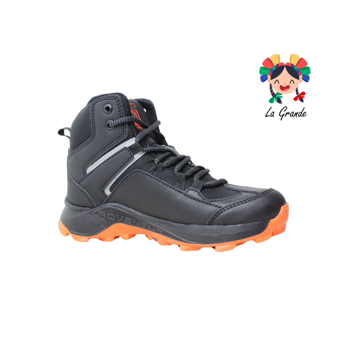 975 BOOST Negro Naranja Bota con Casco de Acero para Caballero