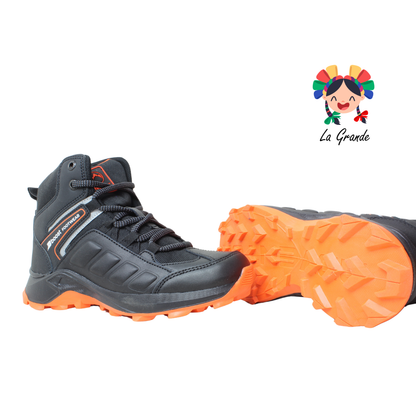 975 BOOST Negro Naranja Bota con Casco de Acero para Caballero