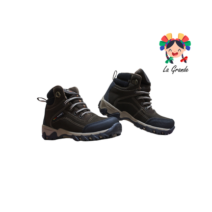 3049 BODDY Chocolate Nobuck Bota de Montaña para Niño