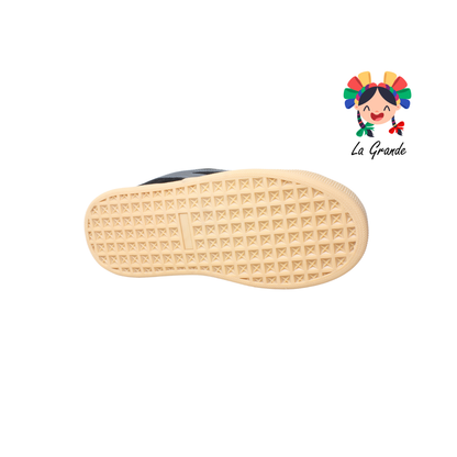 010 SNIK Negro Oxford Tenis Casual para Niña,Niño,Dama y Joven