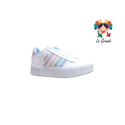 1420 VANPERSSI Blanco Pastel Sint Tenis Casual para Dama