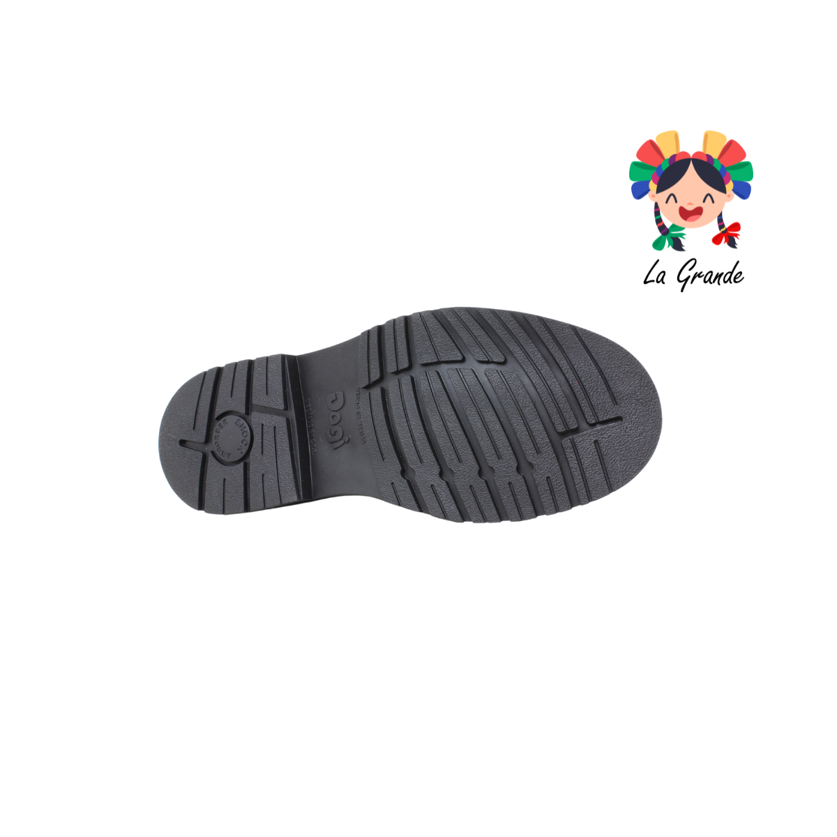 9804 DOGI Negro Piel Zapato Escolar para Niña y Dama