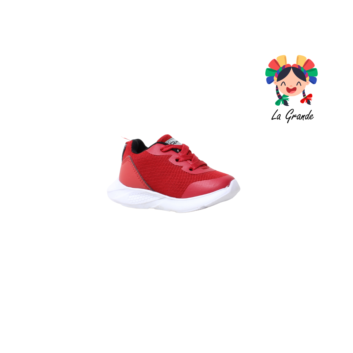 980 QATTAR Rojo Negro Tenis Running para Bebé