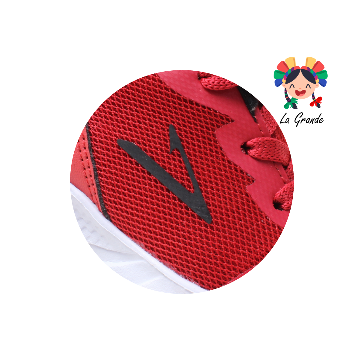 980 QATTAR Rojo Negro Tenis Running para Bebé