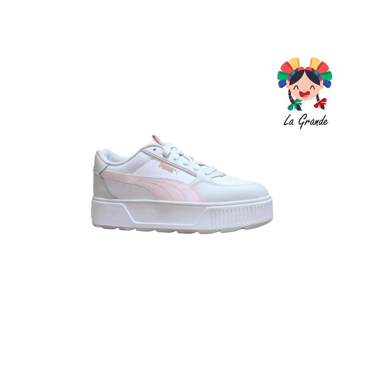 KARMEN REBELLE PM Blanco Rosa Sintético Tenis Casual Importado Original para Dama
