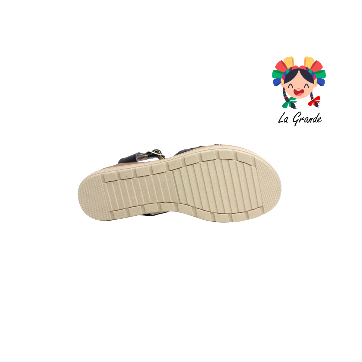 512 LADY MARY Azteca Negro Sandalia para Dama