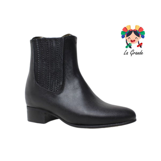 99 RELAMPAGO Negro Piel Oscaria Bota Casual para Niño y Caballero