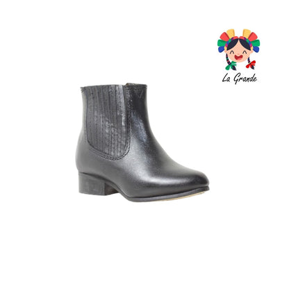 99 RELAMPAGO Negro Piel Oscaria Bota Casual para Niño y Caballero