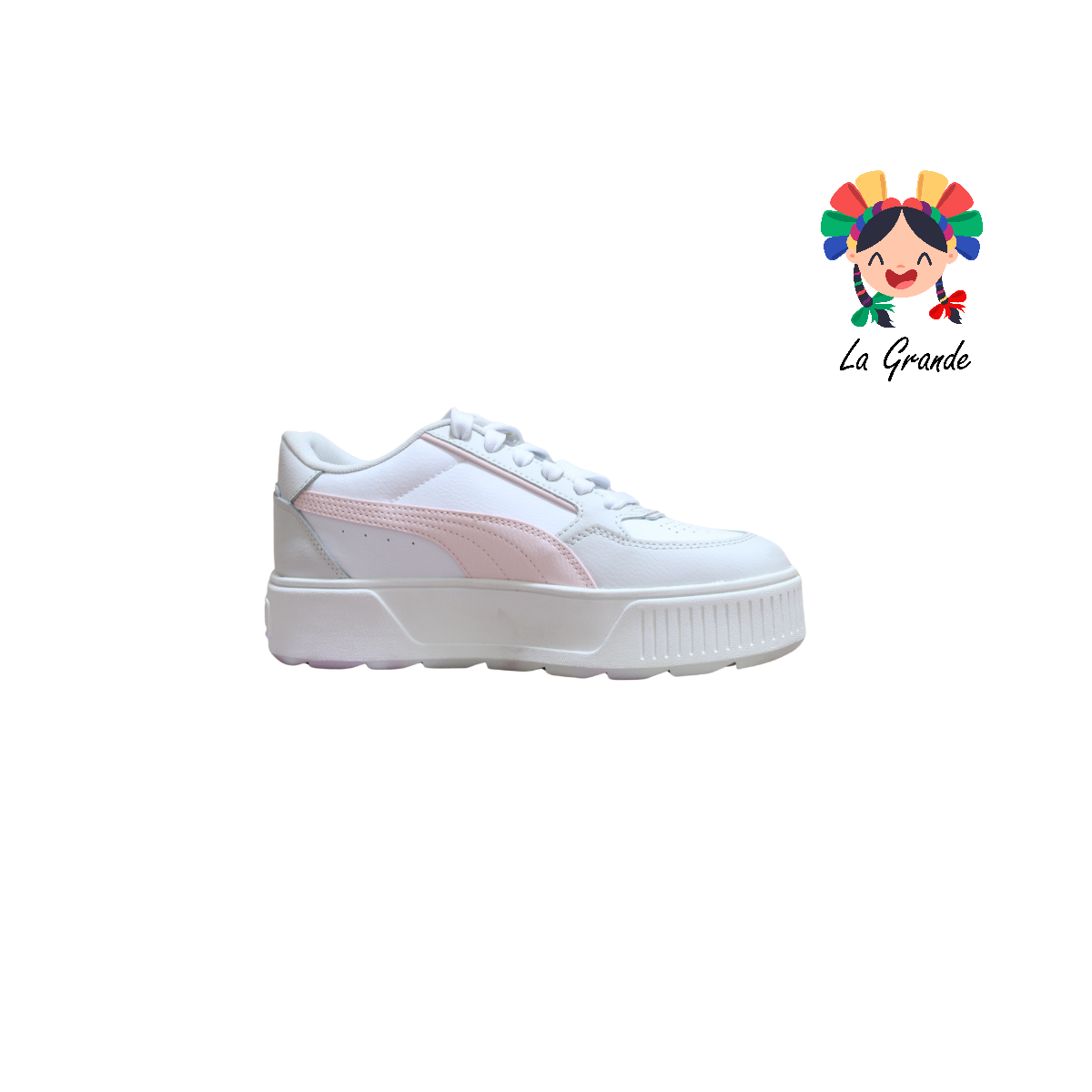 KARMEN REBELLE PM Blanco Rosa Sintético Tenis Casual Importado Original para Dama