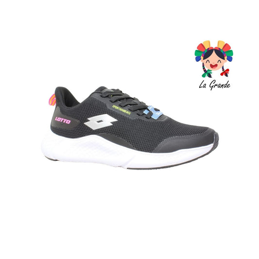 9H442002 LOTTO Black White Tenis Deportivo para Dama
