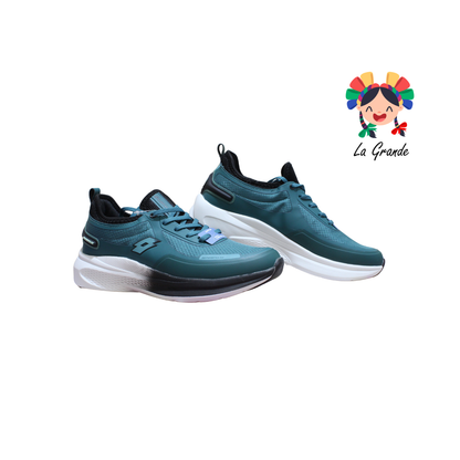 0H554770 LOTTO Verde Agua Tenis Casual para Caballero