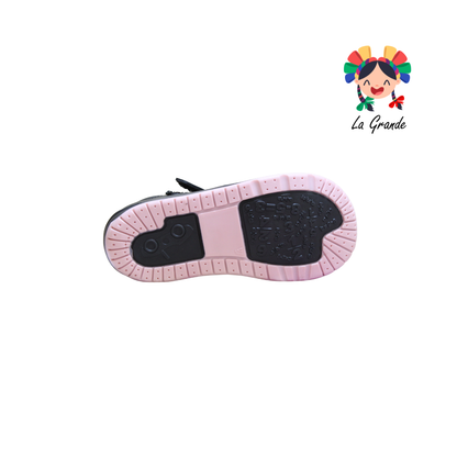 331 KITTY WIZZYZ Negro Piel Zapato Casual para Niña