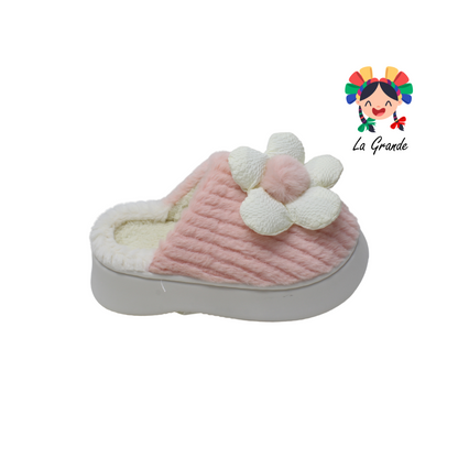 A-5023 TIGRE Flor Multicolor Sintético Pantufla con Plataforma para Dama