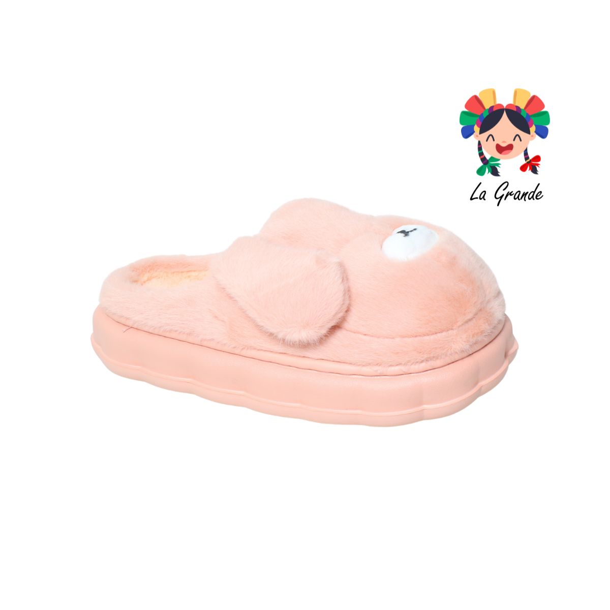A-5048 TIGRE Multicolor Perrito Pantufla Afelpada  para Dama