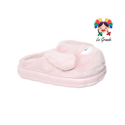 A-5048 TIGRE Multicolor Perrito Pantufla Afelpada  para Dama
