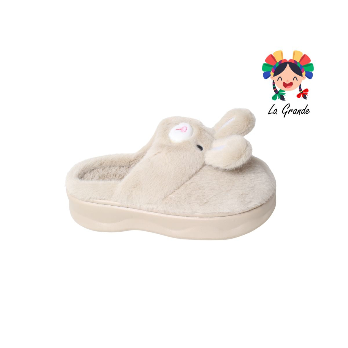 A-5052 TIGRE Multicolor Conejito Pantufla para Dama