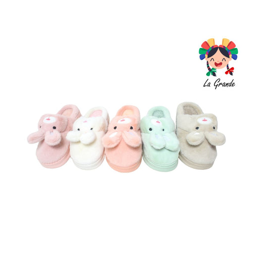 A-5052 TIGRE Multicolor Conejito Pantufla para Dama