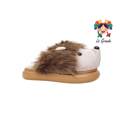 A-5175 ZXXG Multicolor Puerco Espin Pantufla Afelpada para Dama y Joven