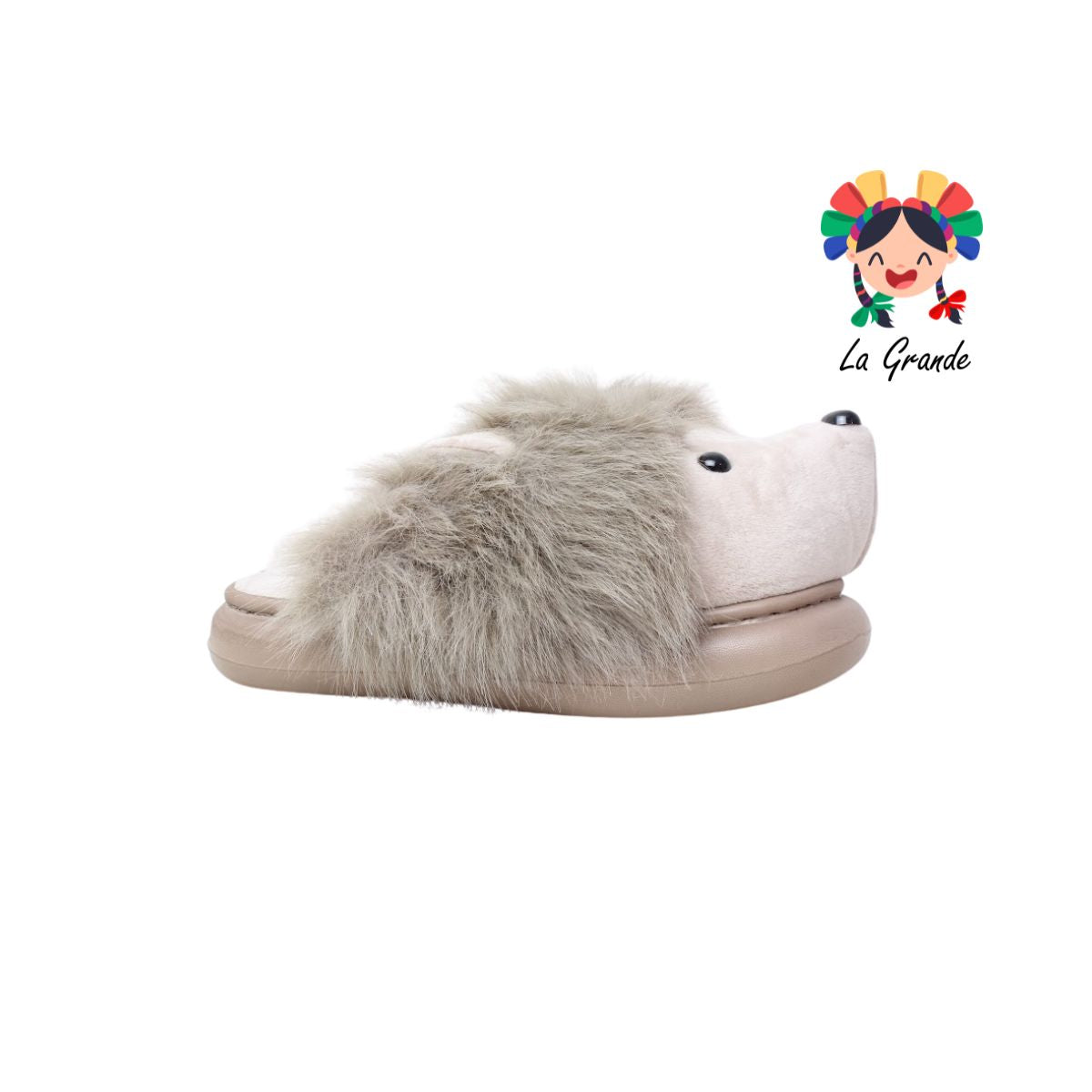 A-5175 ZXXG Multicolor Puerco Espin Pantufla Afelpada para Dama y Joven