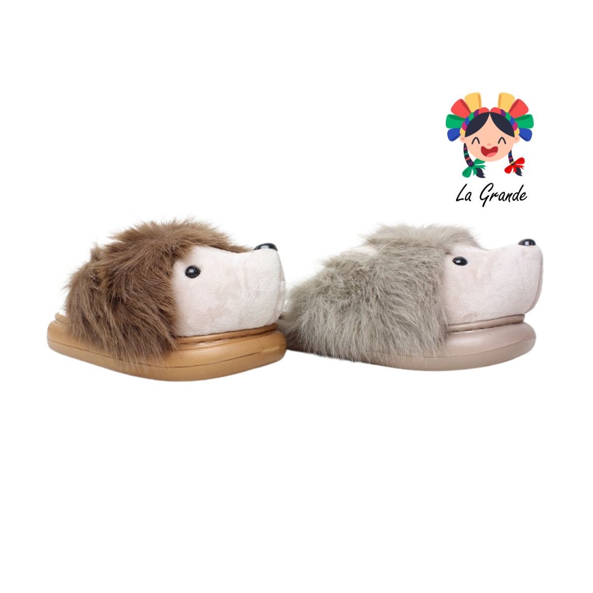 A-5175 ZXXG Multicolor Puerco Espin Pantufla Afelpada para Dama y Joven