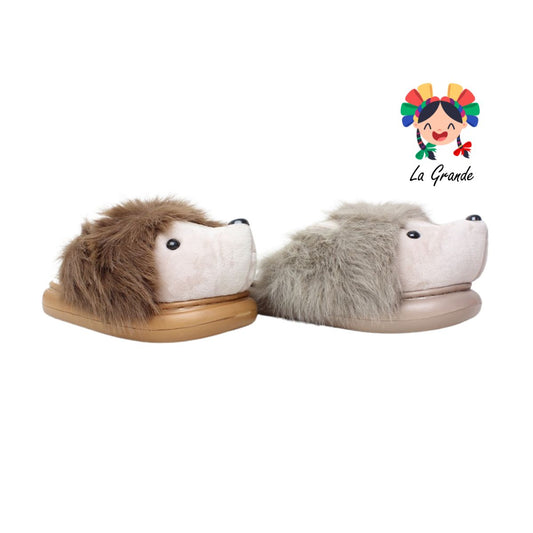 A-5175 ZXXG Multicolor Puerco Espin Pantufla Afelpada para Dama y Joven