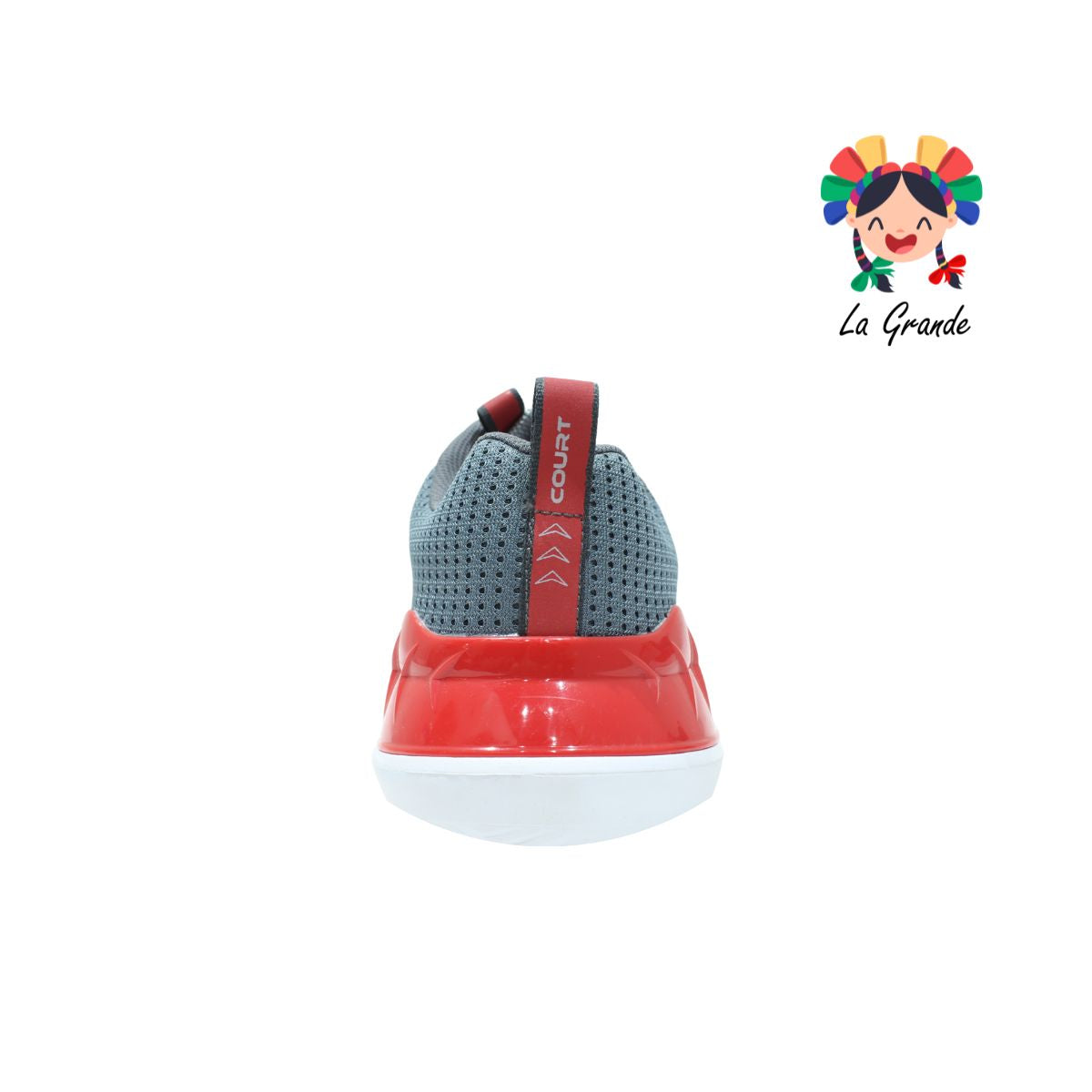 A1307 COURT Gris Rojo Tenis Deportivo para Caballero