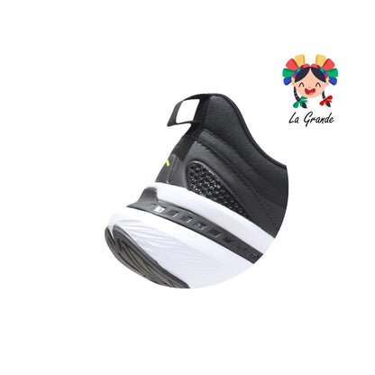 A1779J COURT Negro Tenis Deportivo para Joven y Dama