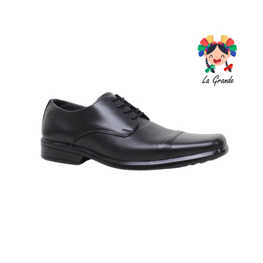 A94 VIAKENTTO Negro Venecia Piel Zapato de Vestir para Caballero